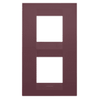 GEWISS - GEWGW16424VD PLACCA GEO INT.2+2M V TUSCAN RED