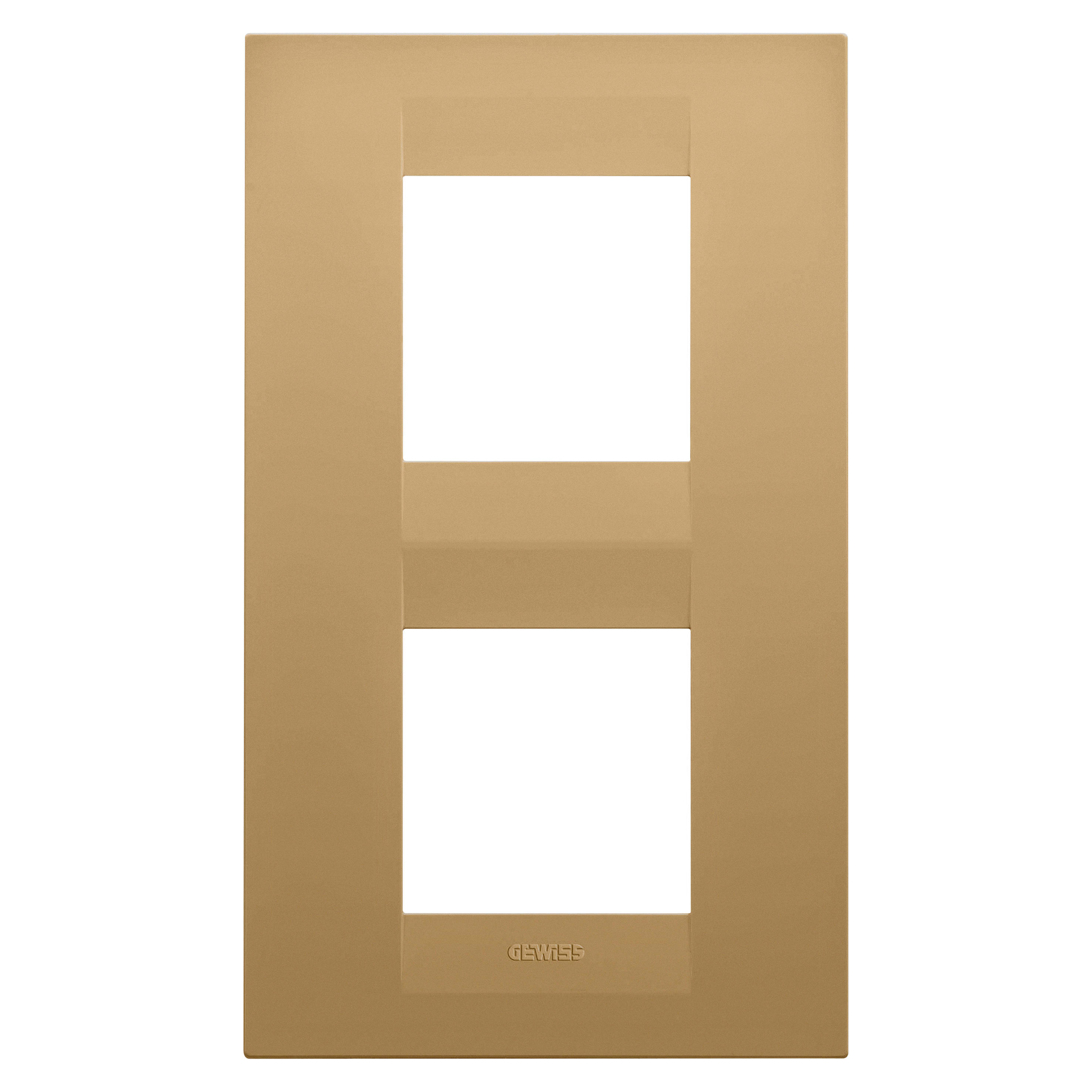 GEWISS - GEWGW16424VO PLACCA GEO INT.2+2M V ORO