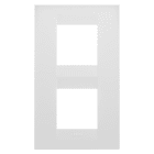 GEWISS - GEWGW16424VW PLACCA GEO INTERNATIONAL - IN TECNOPOLIMERO VERNICIATO - 2+2 POSTI VERTICALE - BIANCO SATINATO - CHORUSMART
