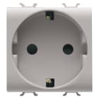GEWISS - GEWGW13241 PRESA STANDARD TEDESCO 250V ac - 2P+T 16A - 2 MODULI - NATURAL BEIGE SATINATO - CHORUSMART