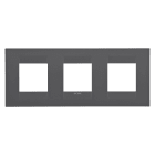 GEWISS - GEWGW16426VN PLACCA GEO INT.2+2+2M O.NERO SATINATO