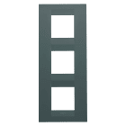 GEWISS - GEWGW16427VZ PLACCA GEO INTERNATIONAL - IN TECNOPOLIMERO VERNICIATO - 2+2+2 POSTI VERTICALE - OTTANIO - CHORUSMART