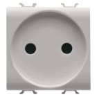 GEWISS - GEWGW13246 PRESA STANDARD FRANCESE 250V ac - 2P 16A - 2 MODULI - NATURAL BEIGE SATINATO - CHORUSMART