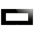 GEWISS - GEWGW16906CN PLACCA ICE - IN VETRO - 6 POSTI - NERO - CHORUSMART