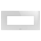 GEWISS - GEWGW16906CT PLACCA ICE - IN VETRO - 6 POSTI - TITANIO - CHORUSMART