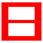 GEWISS - GEWGW22127 PLACCA VIRNA - IN TECNOPOLIMERO FINITURA LUCIDA - 8 POSTI (4+4 SOVRAPPOSTI) - ROSSO GERANIO - SYSTEM