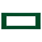 GEWISS - GEWGW22156 PLACCA VIRNA - IN TECNOPOLIMERO FINITURA LUCIDA - 6 POSTI - VERDE RACING - SYSTEM