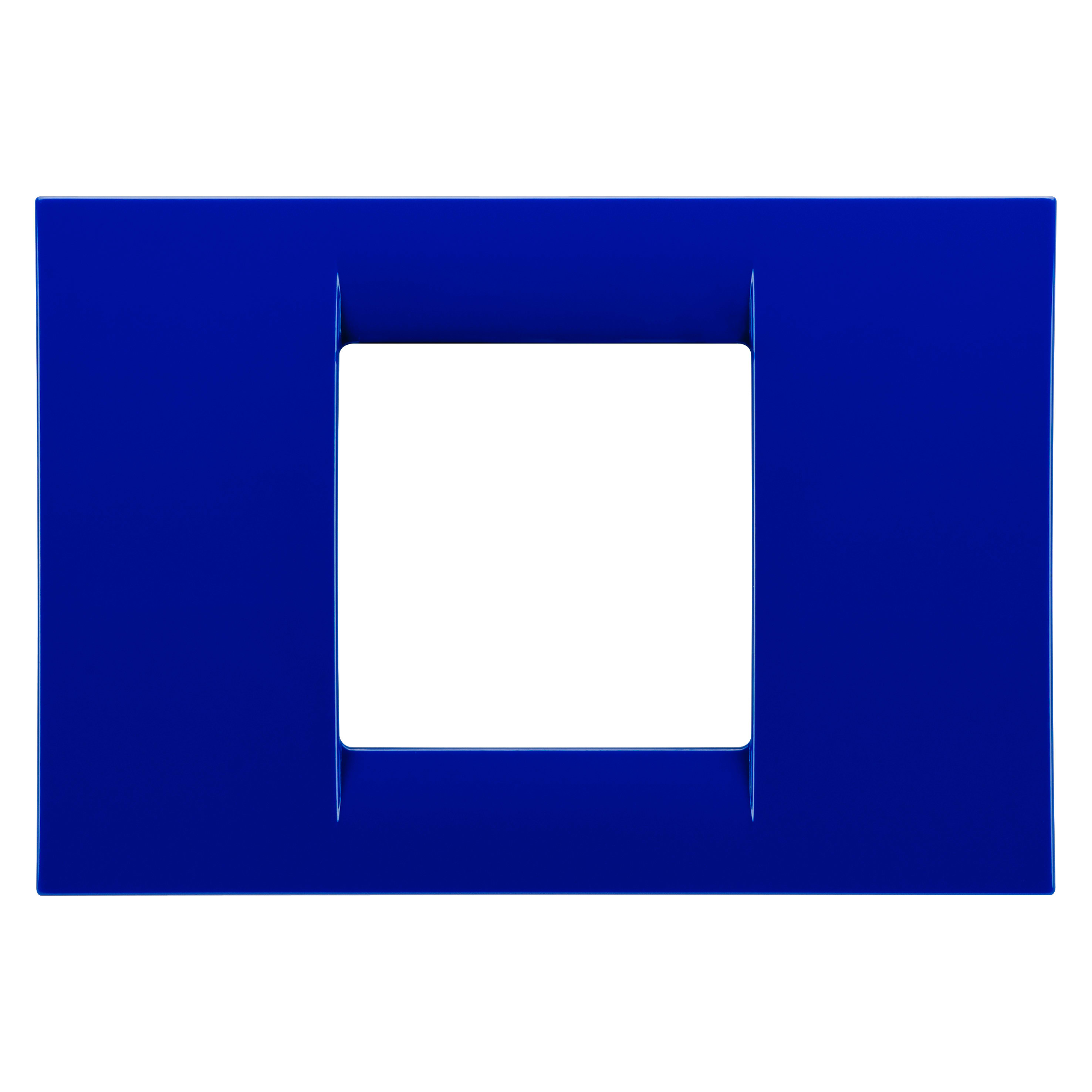 GEWISS - GEWGW22172 PLACCA VIRNA - IN TECNOPOLIMERO FINITURA LUCIDA - 2 POSTI - BLU JAZZ - SYSTEM