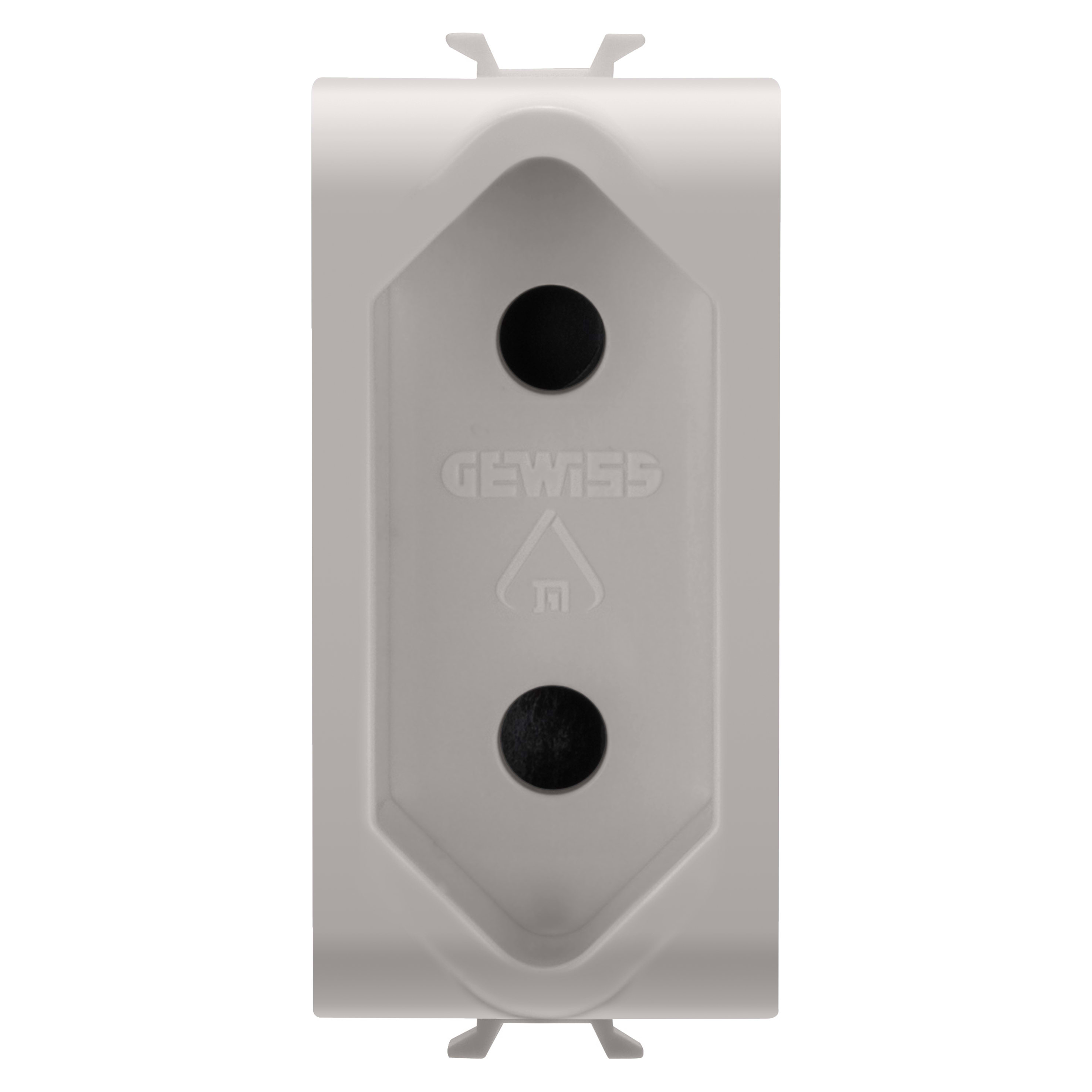 GEWISS - GEWGW13282 PRESA STANDARD ISRAELIANO - 250 V ac - 2P 10 A - 1 MODULO - NATURAL BEIGE SATINATO - CHORUSMART