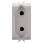 GEWISS - GEWGW13282 PRESA STANDARD ISRAELIANO - 250 V ac - 2P 10 A - 1 MODULO - NATURAL BEIGE SATINATO - CHORUSMART