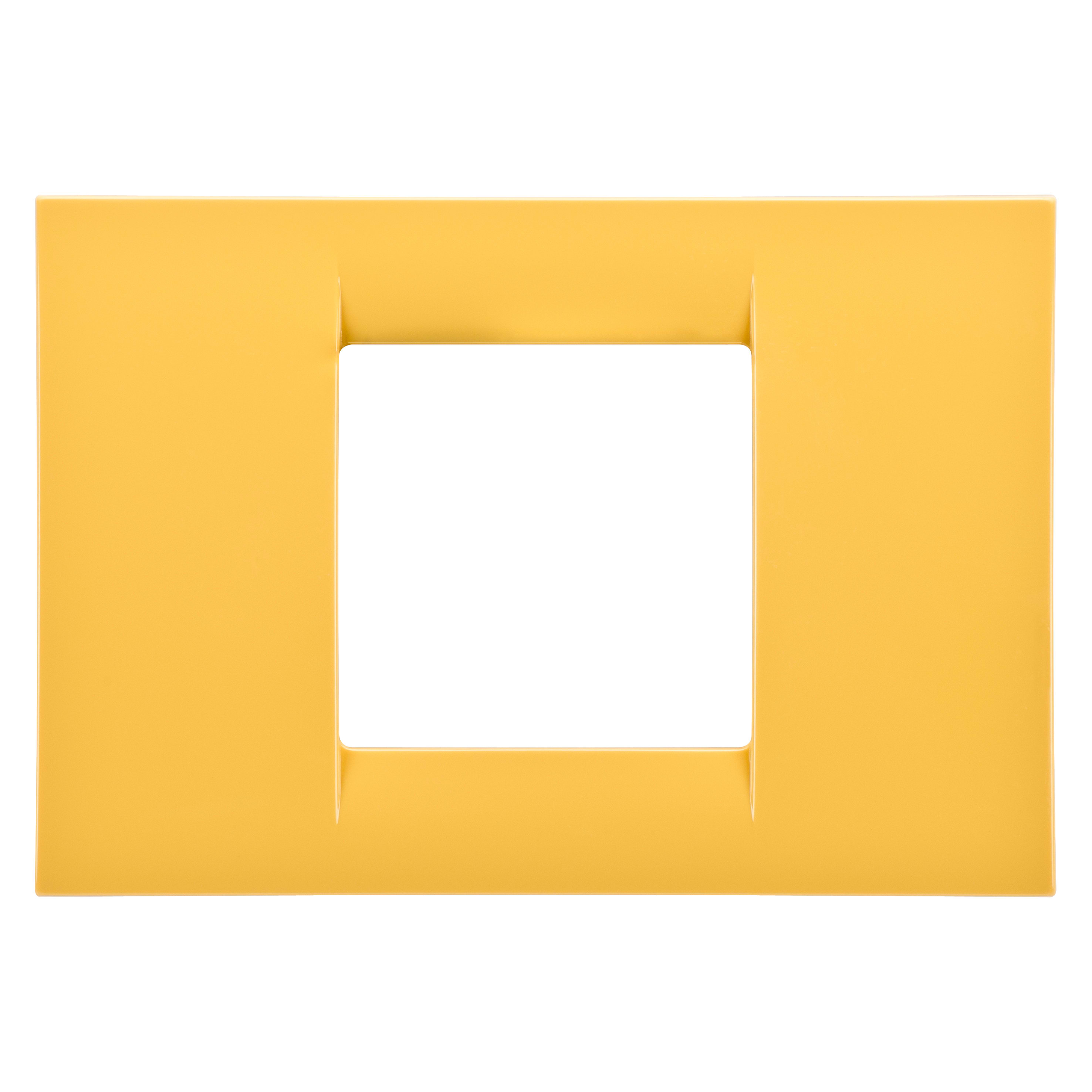 GEWISS - GEWGW22182 PLACCA 2M GIALLO MAIS SYSTEM VIRNA