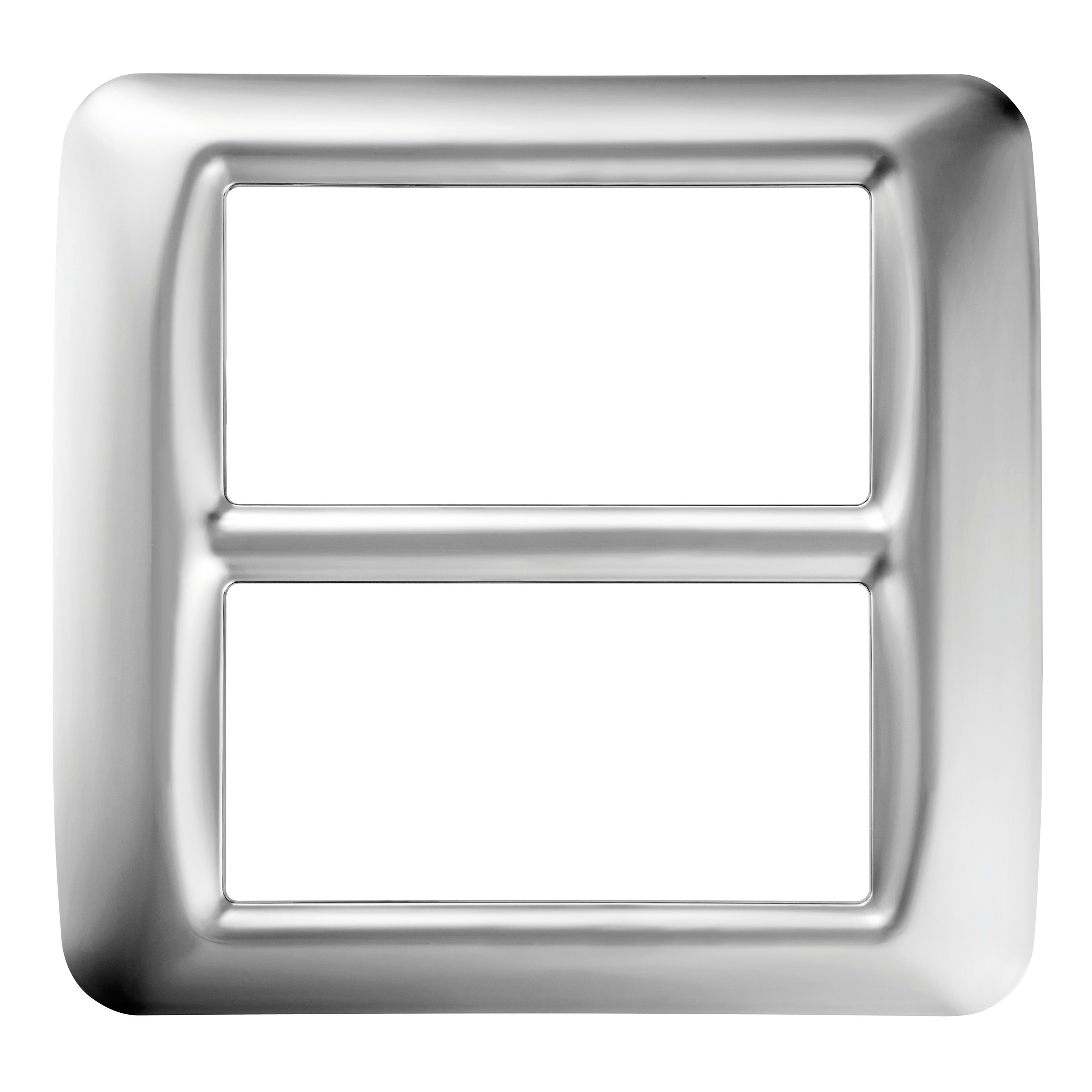 GEWISS - GEWGW22657 PLACCA 8M CROMO SOFT TOP SYSTEM