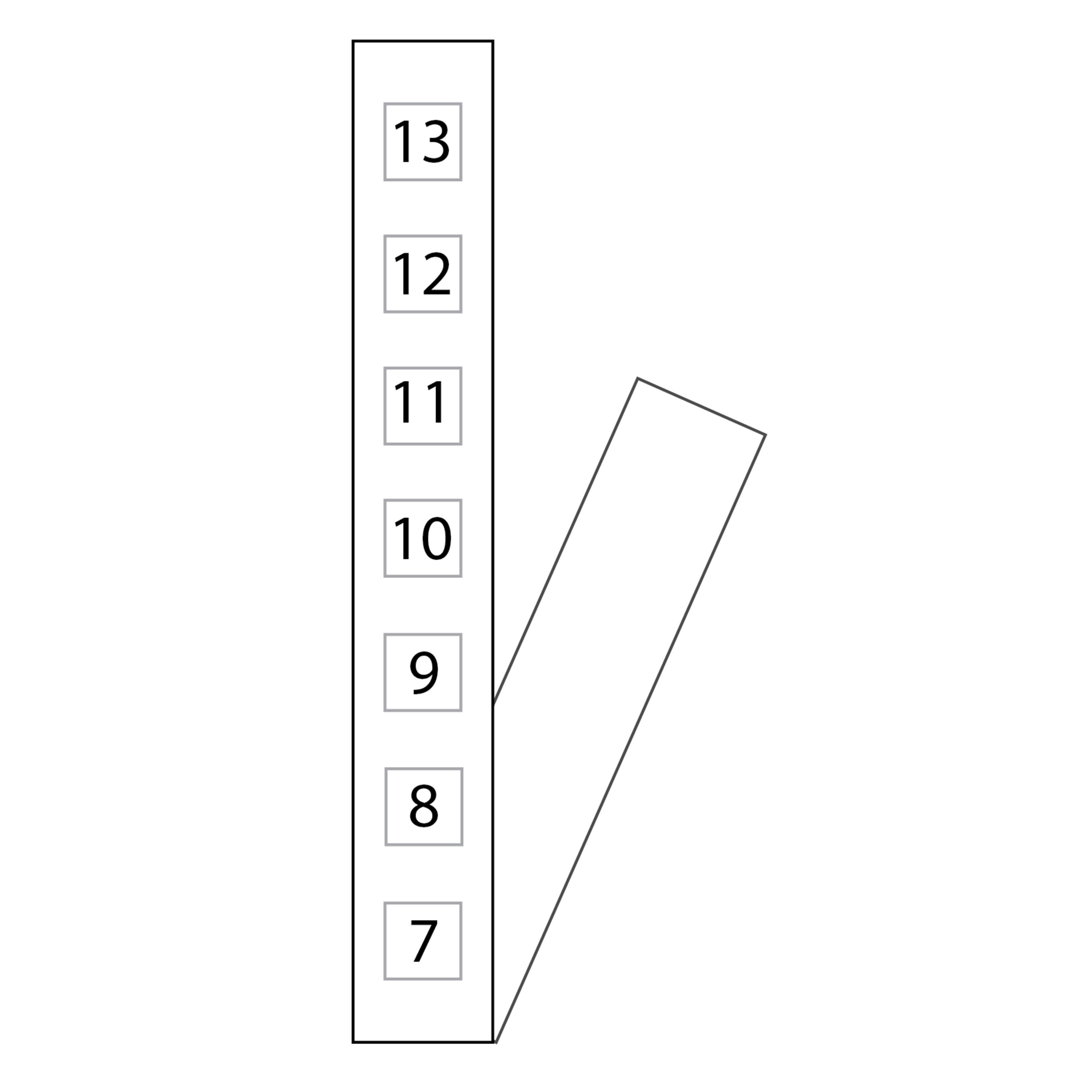 GEWISS - GEWGW38473 STRISCIA ADESIVA NUMERATA - QUADRI E ARMADI