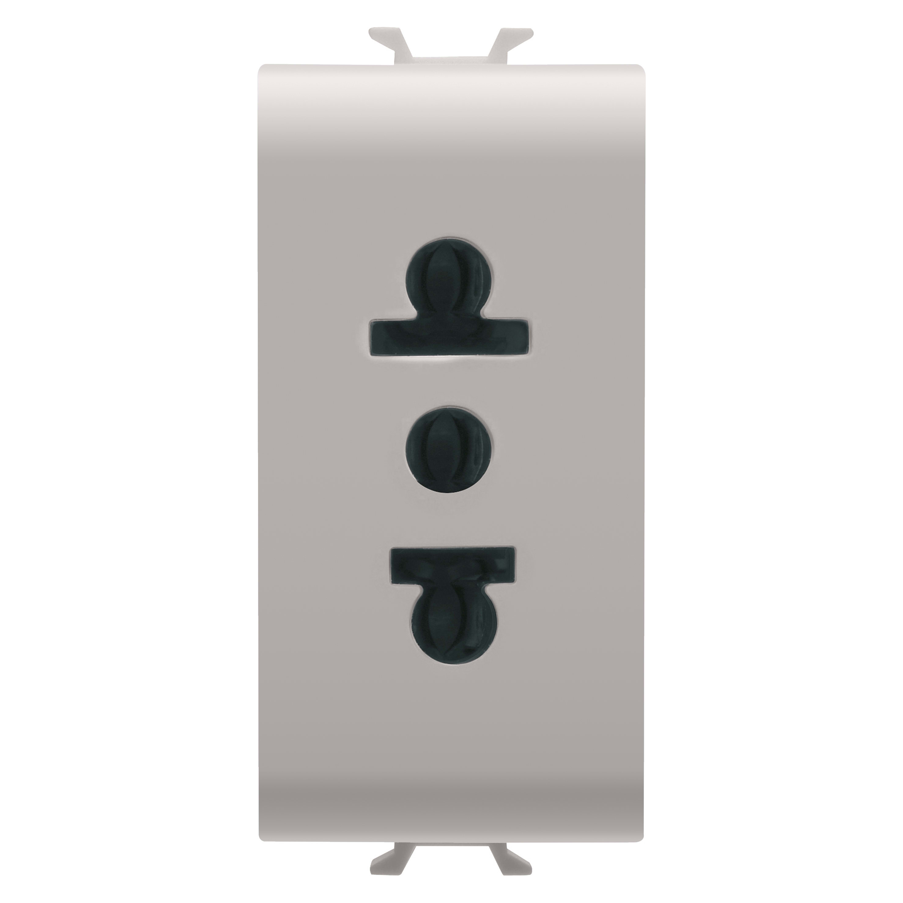GEWISS - GEWGW13288 PRESA STANDARD EUROAMERICANO 250/125V ac - 2P+T 15A - 1 MODULO - NATURAL BEIGE SATINATO - CHORUSMART