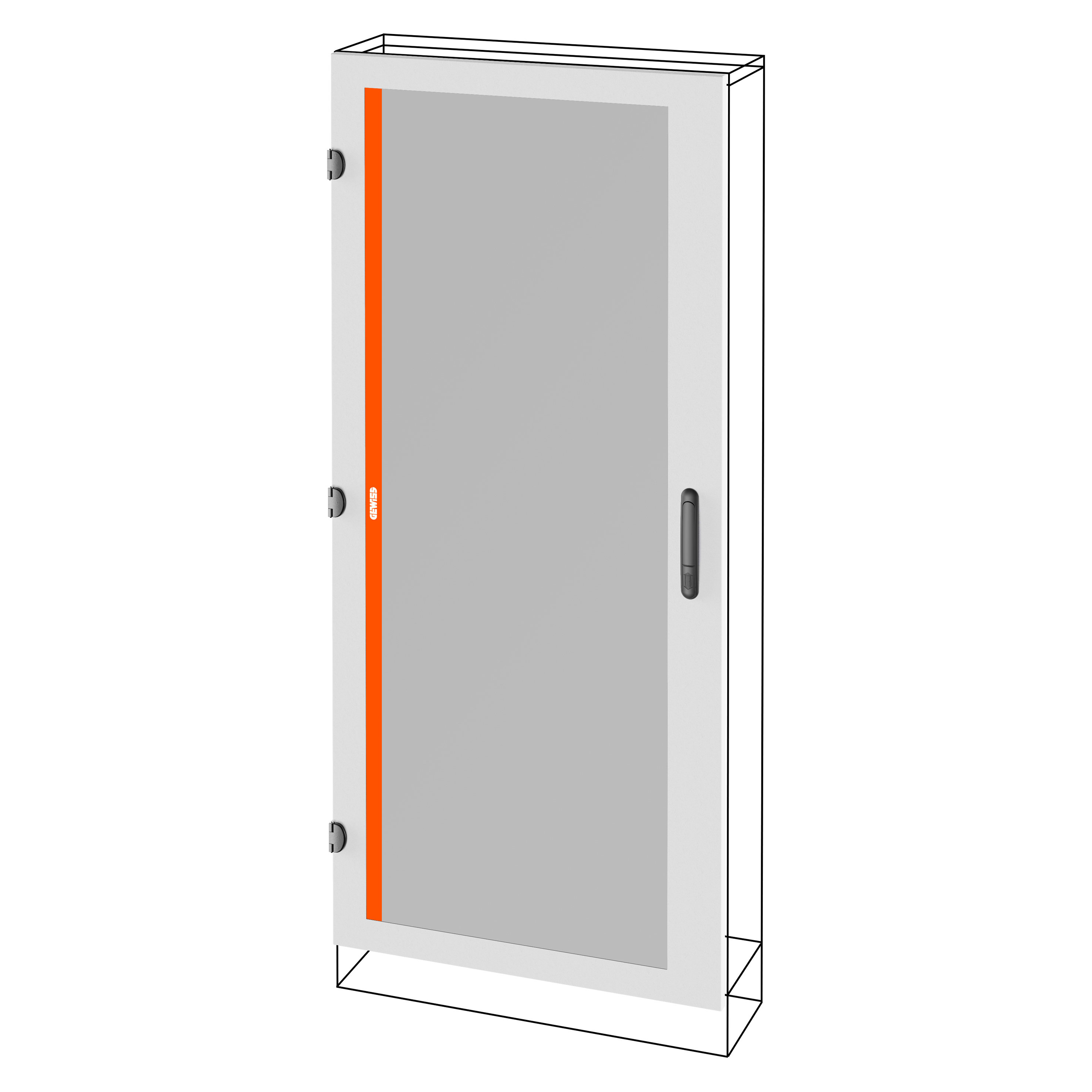 GEWISS - GEWGWD3608 QDX 630L PARETE PORTA VETRO 850X1200 AR