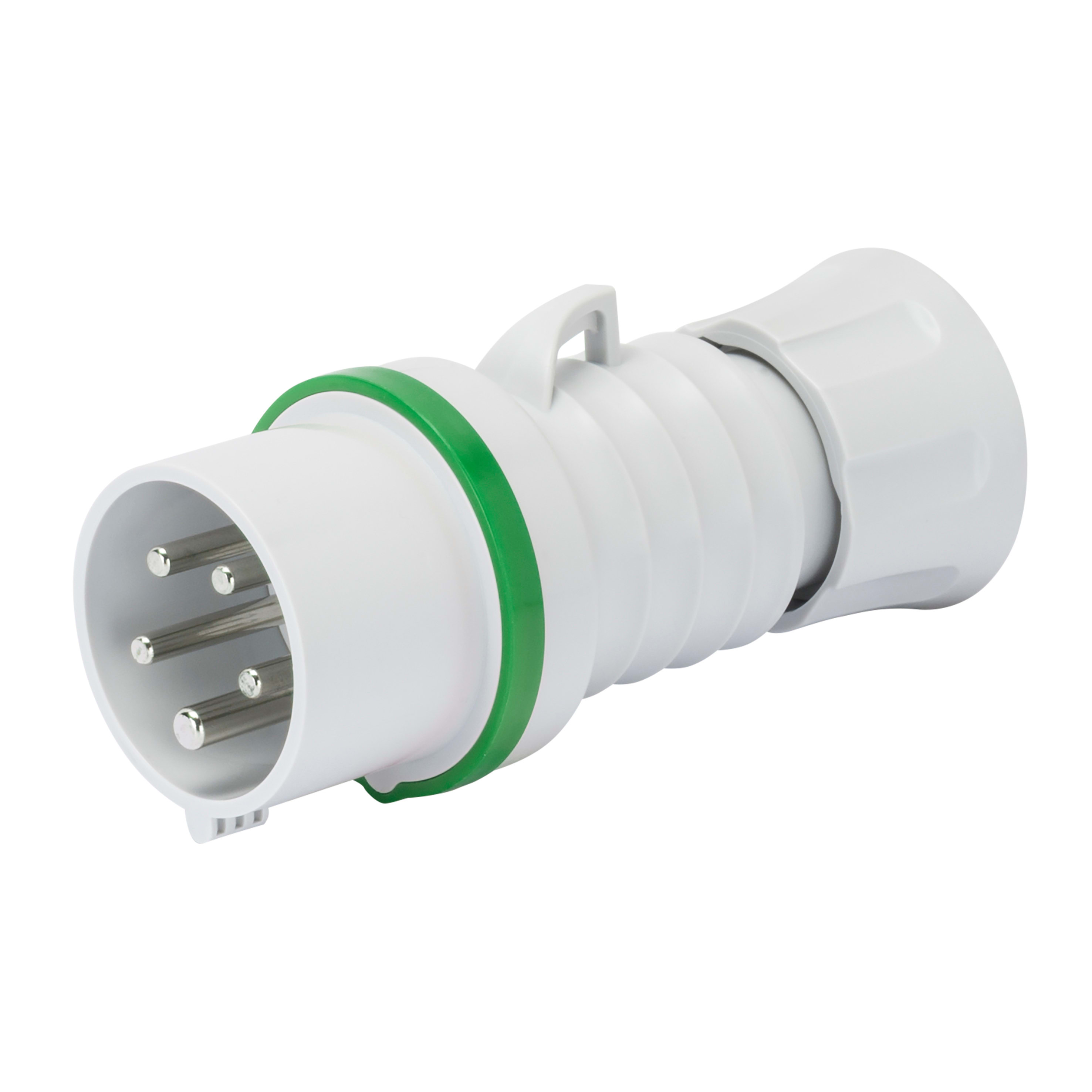 GEWISS - GEWGW60708H SPINA MOBILE DIRITTA HP - IP44/IP54 - 3P+T 16A >50V >300-500HZ - VERDE - 2H - CABLAGGIO A VITE