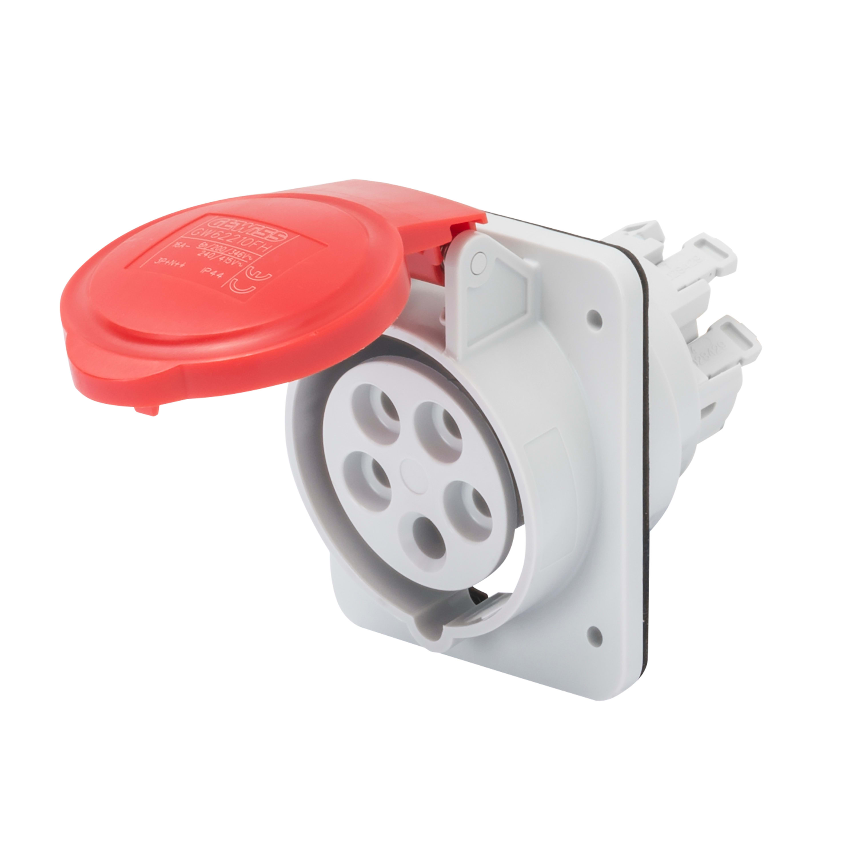 GEWISS - GEWGW62219FH PR.INC.10 HP IP44 2P+T 32A 400V 9H CR