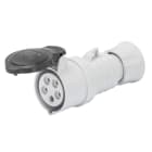 GEWISS - GEWGW62703H PRESA MOBILE DIRITTA HP - IP44/IP54 - 3P+N+T 16A 600-690V 50/60HZ - NERO - 5H - CABLAGGIO A VITE