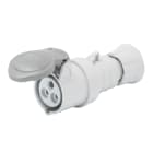 GEWISS - GEWGW62732H PRESA MOBILE DIRITTA HP - IP44/IP54 - 3P+T 32A TRASFORMATORE 50/60HZ - GRIGIO - 12H - CABLAGGIO A VITE