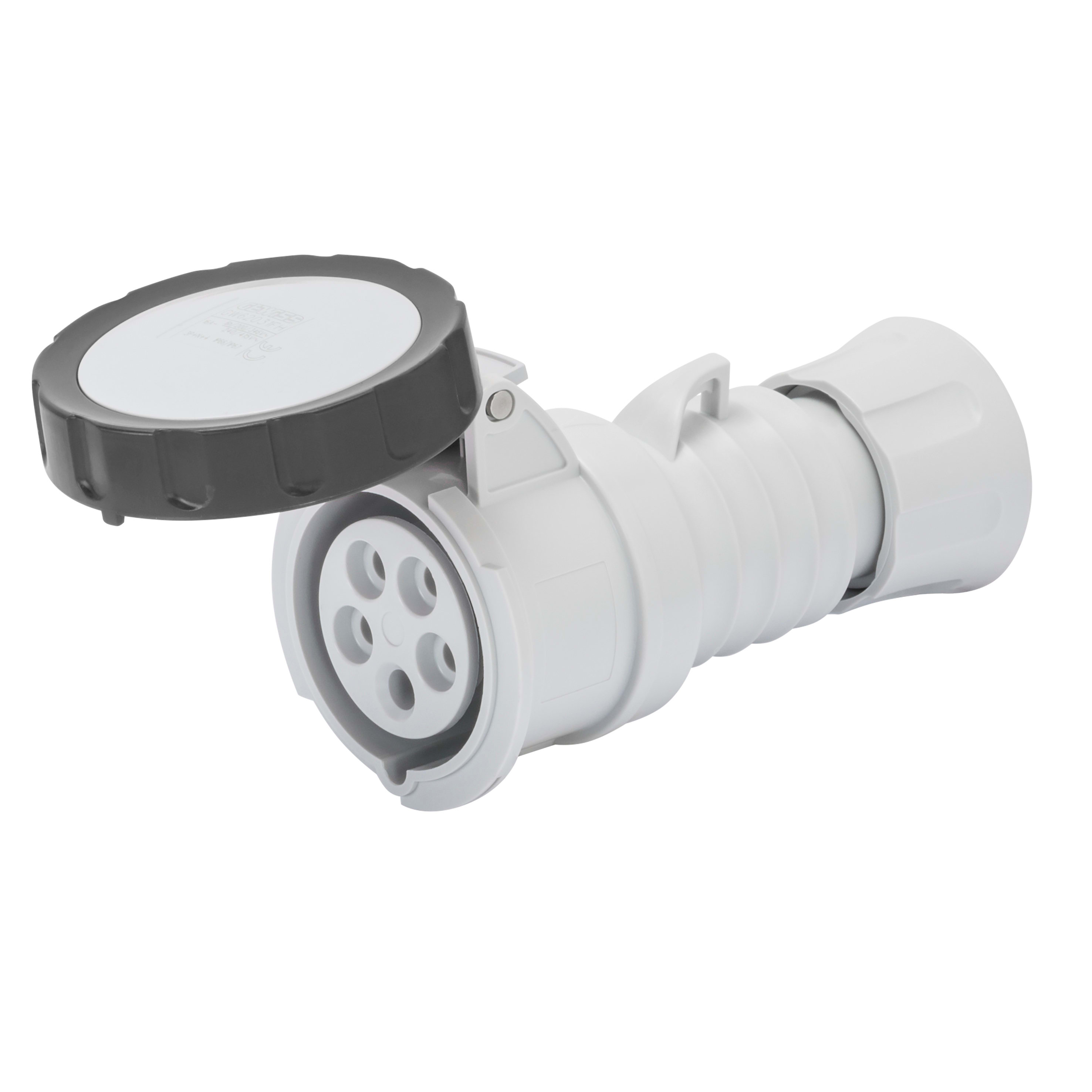 GEWISS - GEWGW62754H PRESA MOBILE DIRITTA HP - IP66/IP67/IP68/IP69 - 3P+N+T 32A 600-690V 50/60HZ - NERO - 5H - CABLAGGIO A VITE