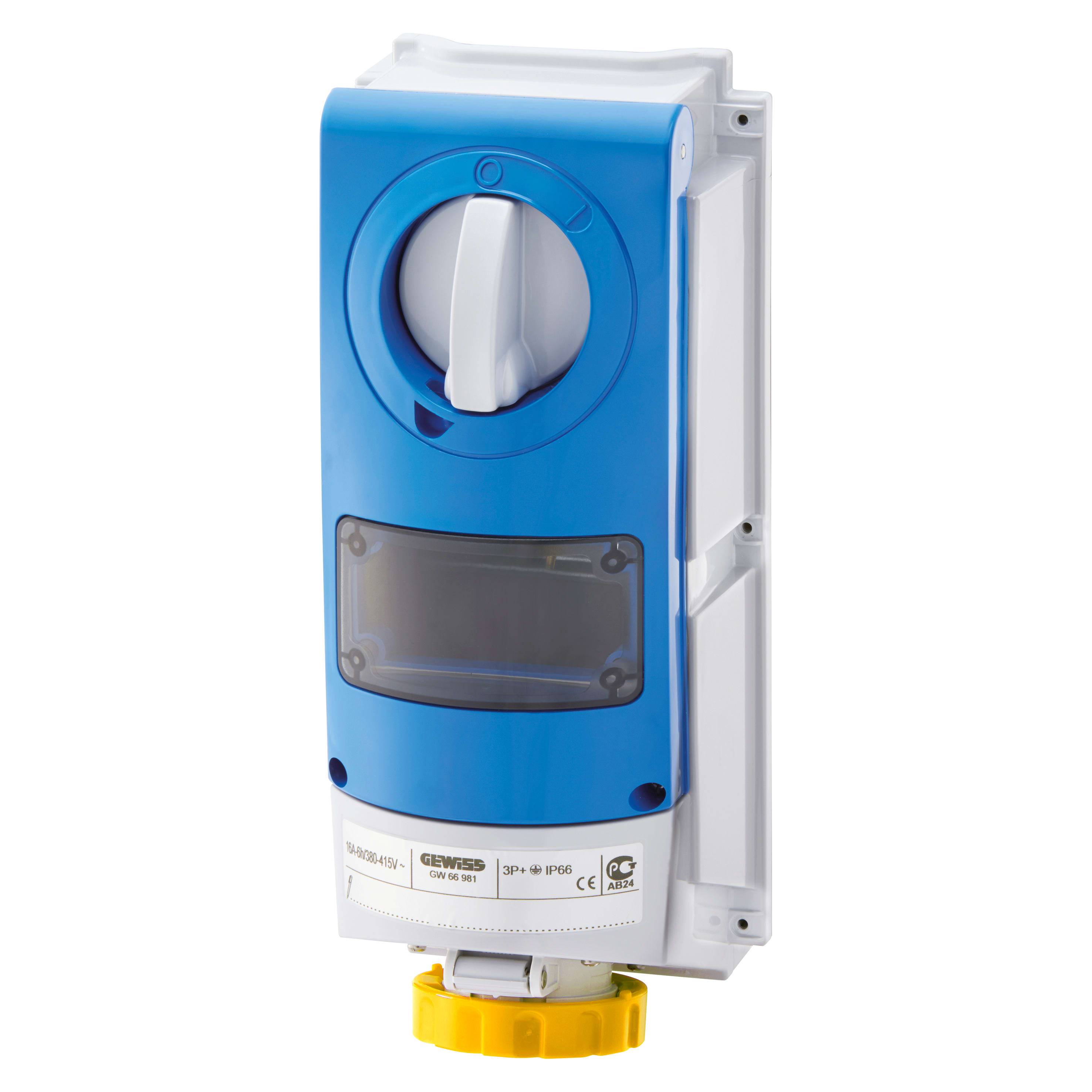 GEWISS - GEWGW66825 PRESA BL.IP66 S.F.3P+T 16A 110V 4H A.M