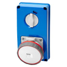 GEWISS - GEWGW67362N PRESA FISSA INTERBLOCCATA VERTICALE - SENZA FONDO - SENZA BASE PORTAFUSIBILI - 2P+T 63A 380-415V - 50/60HZ 9H - IP67
