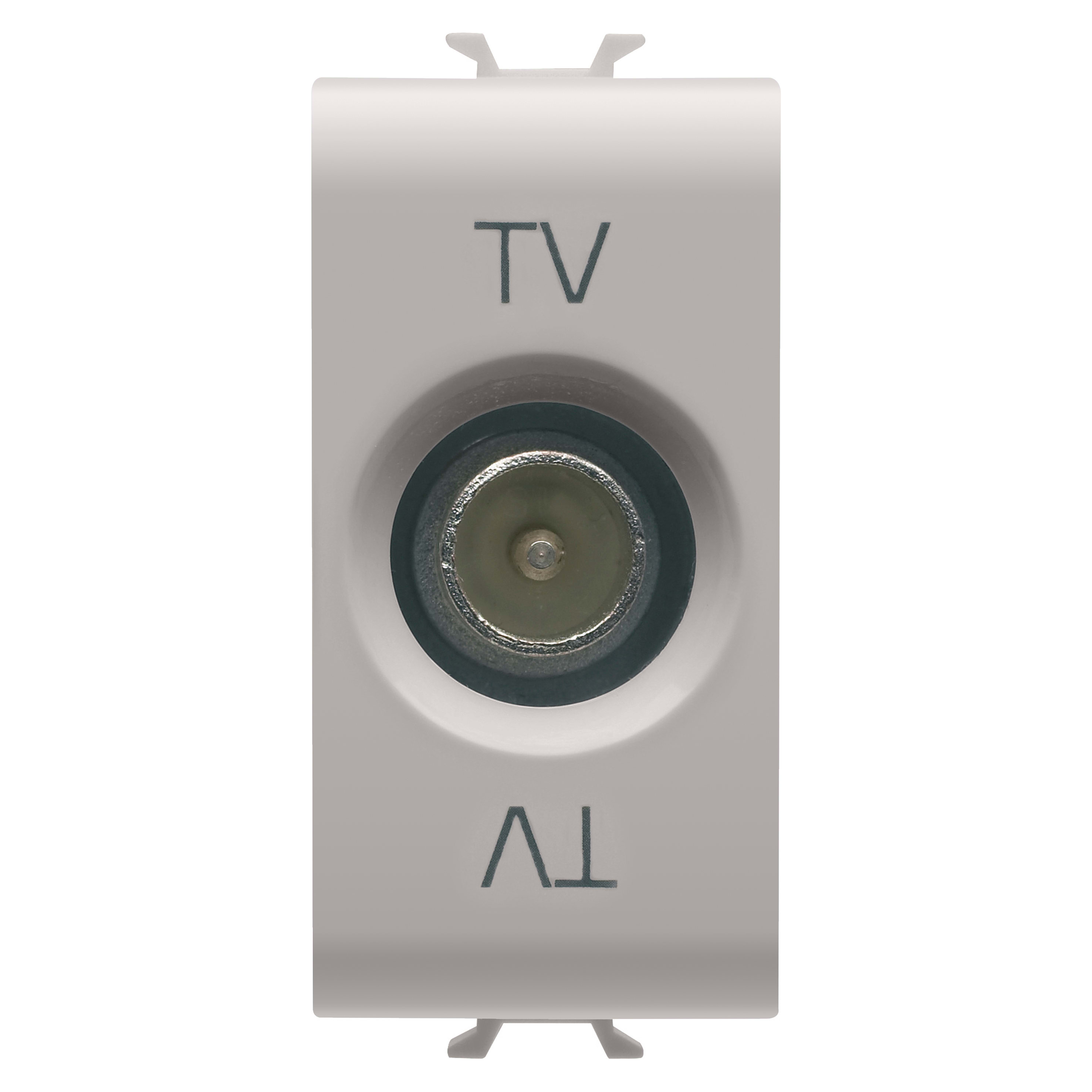 GEWISS - GEWGW13363 PRESA COASSIALE TV SCHERMATURA CLASSE A - CONNETTORE IEC MASCHIO 9,5mm - PASSANTE 10 dB - 1 MODULO - NATURAL BEIGE SATINATO - CHORUSMART