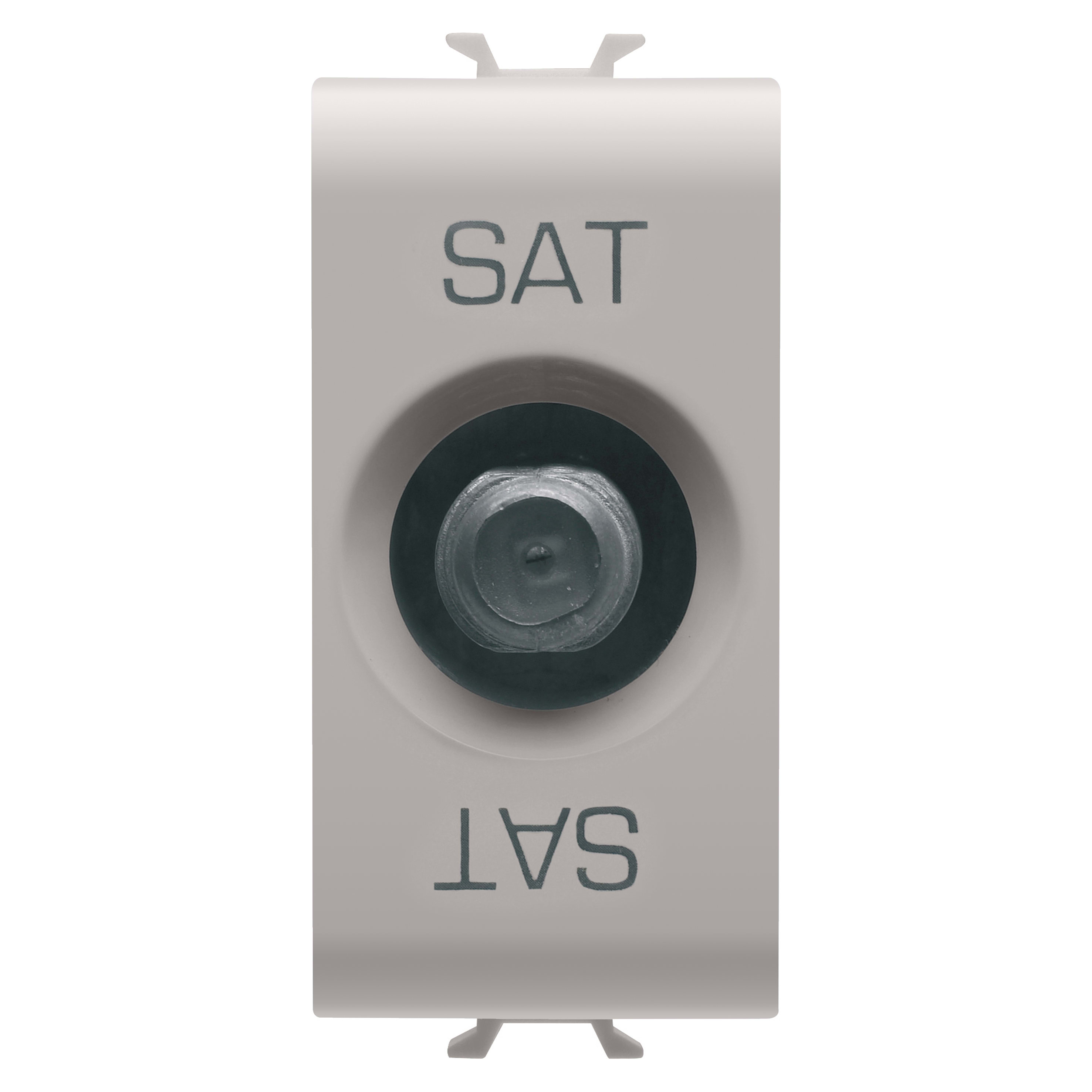 GEWISS - GEWGW13372 PRESA TV/SAT SCHERMATURA CLASSE A - CONNETTORE F FEMMINA - PASSANTE 5 dB - 1 MODULO - NATURAL BEIGE SATINATO - CHORUSMART