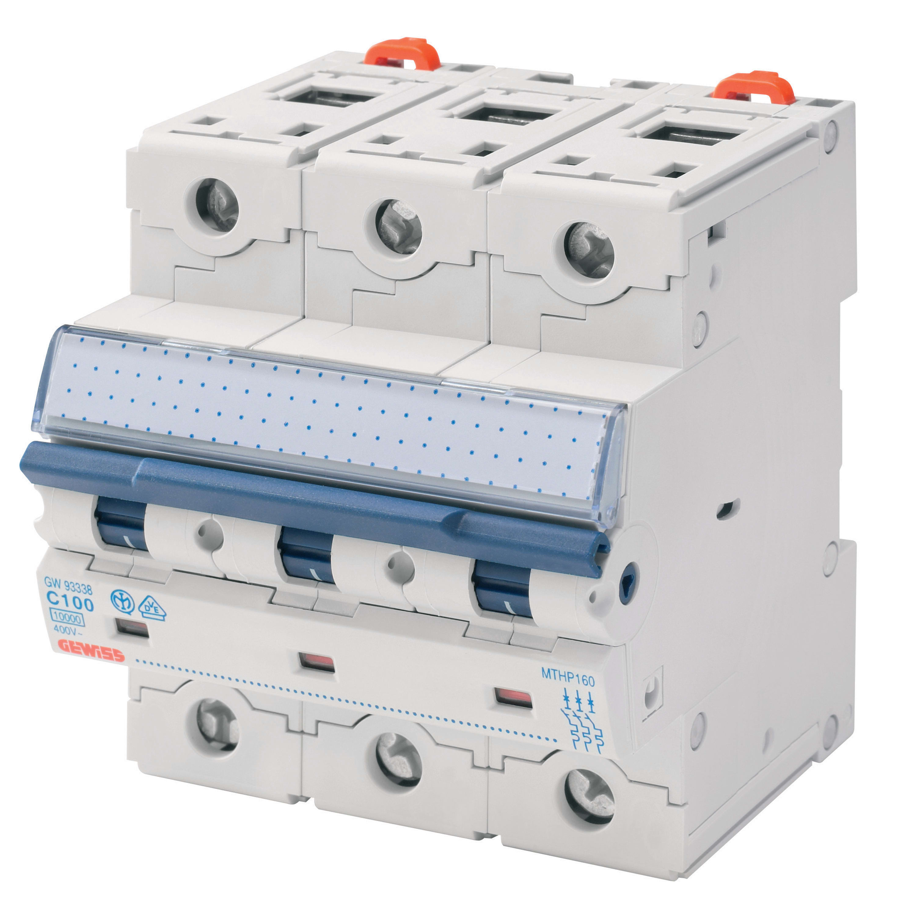 GEWISS - GEWGW93233 INTERRUTTORE MAGNETOTERMICO AD ALTE PRESTAZIONI - MTHP 250 - 3P CURVA C 32A - 4,5 MODULI