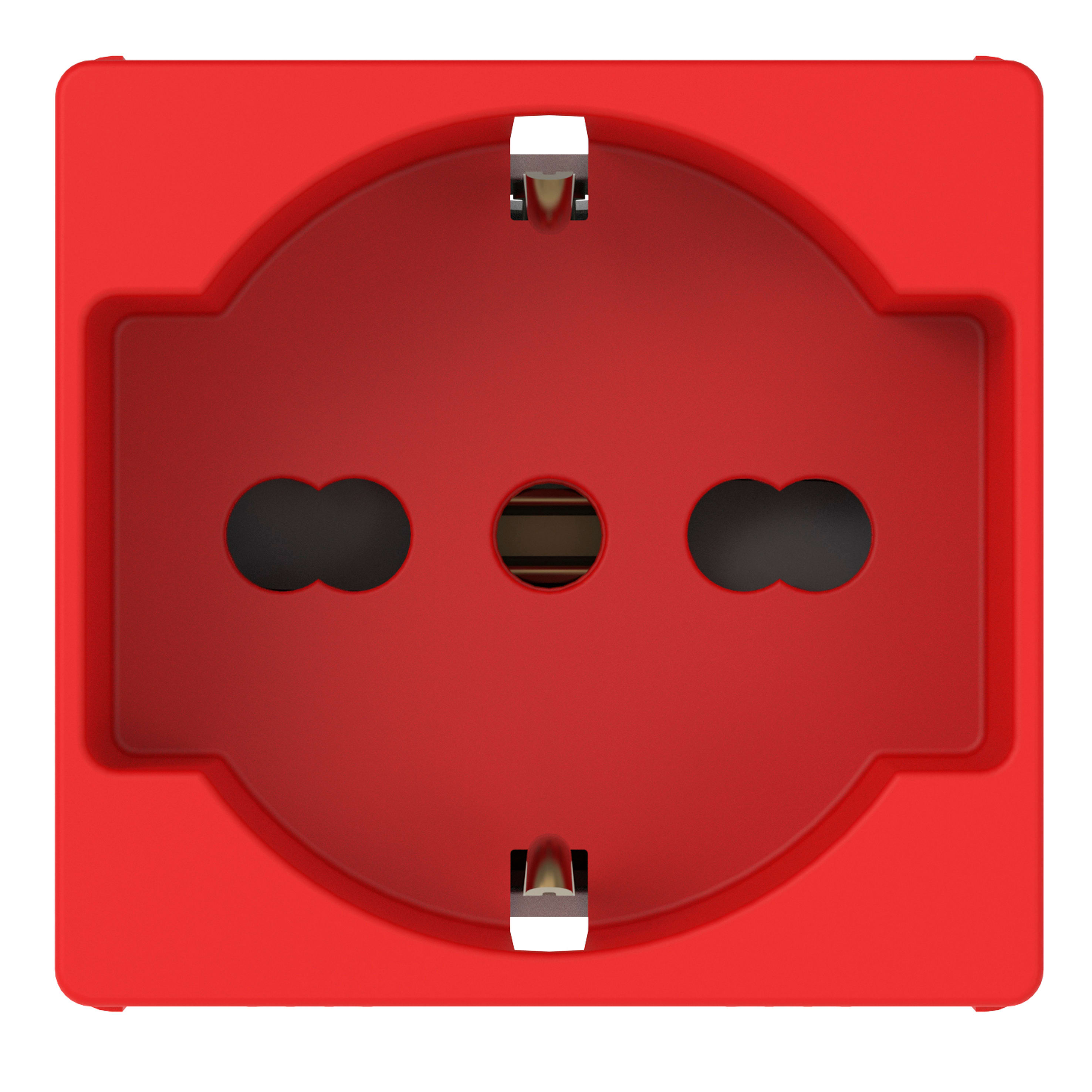 GEWISS - GEWGWC20296 PRESA 2P+T 10/16A STD IT/TED 2M ROSSO