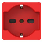 GEWISS - GEWGWC20296 PRESA 2P+T 10/16A STD IT/TED 2M ROSSO