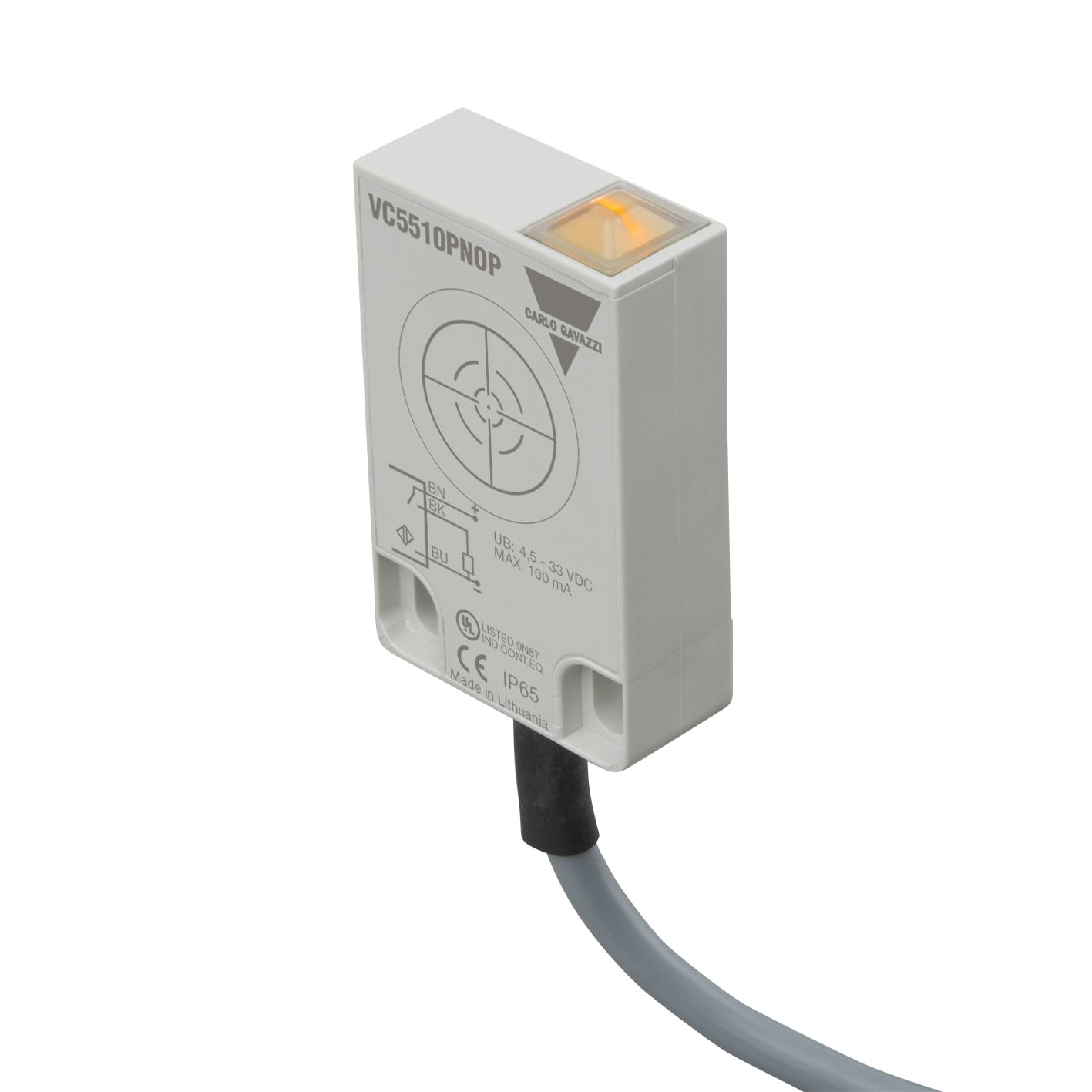 CARLO GAVAZZI - GAVVC5510PNOP SENS. CAP. FLAT PNP NO