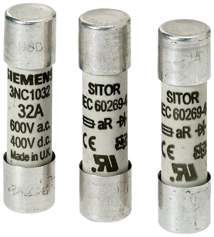 SIEMENS - SIE3NC10200MK FUS.SITOR 10X38 GR 20A 690VC.A./250VC.C.
