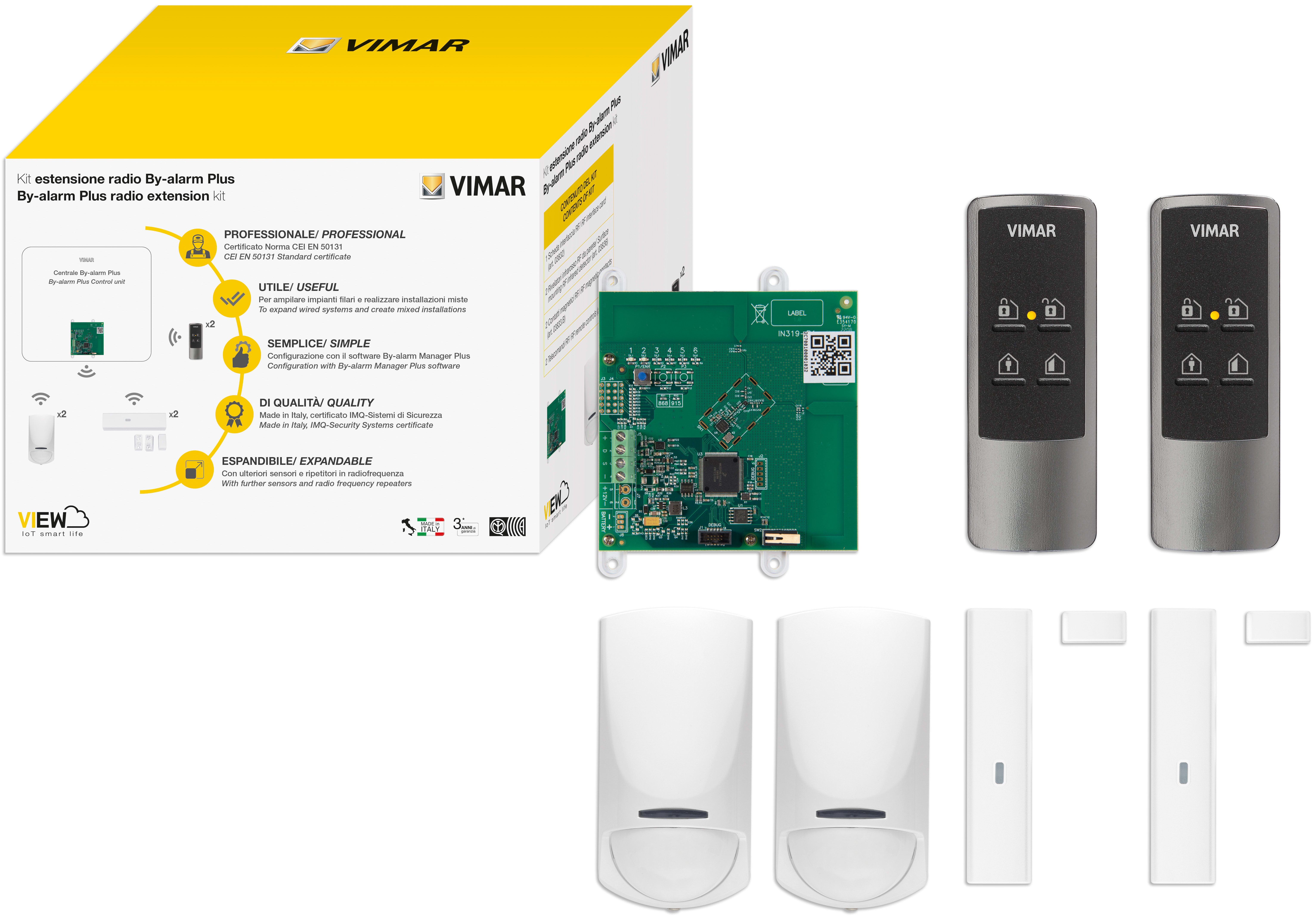 VIMAR SPA - VIW0K03831 BY-ALARM PLUS RF KIT ESTENSIONE