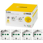 VIMAR SPA - VIW0K14210 Kit 3 prese P40 + 1 P40 con USB C Plana