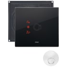 VIMAR SPA - VIW0K21666.76.02 Placca 3M transponder nero diamante IP55