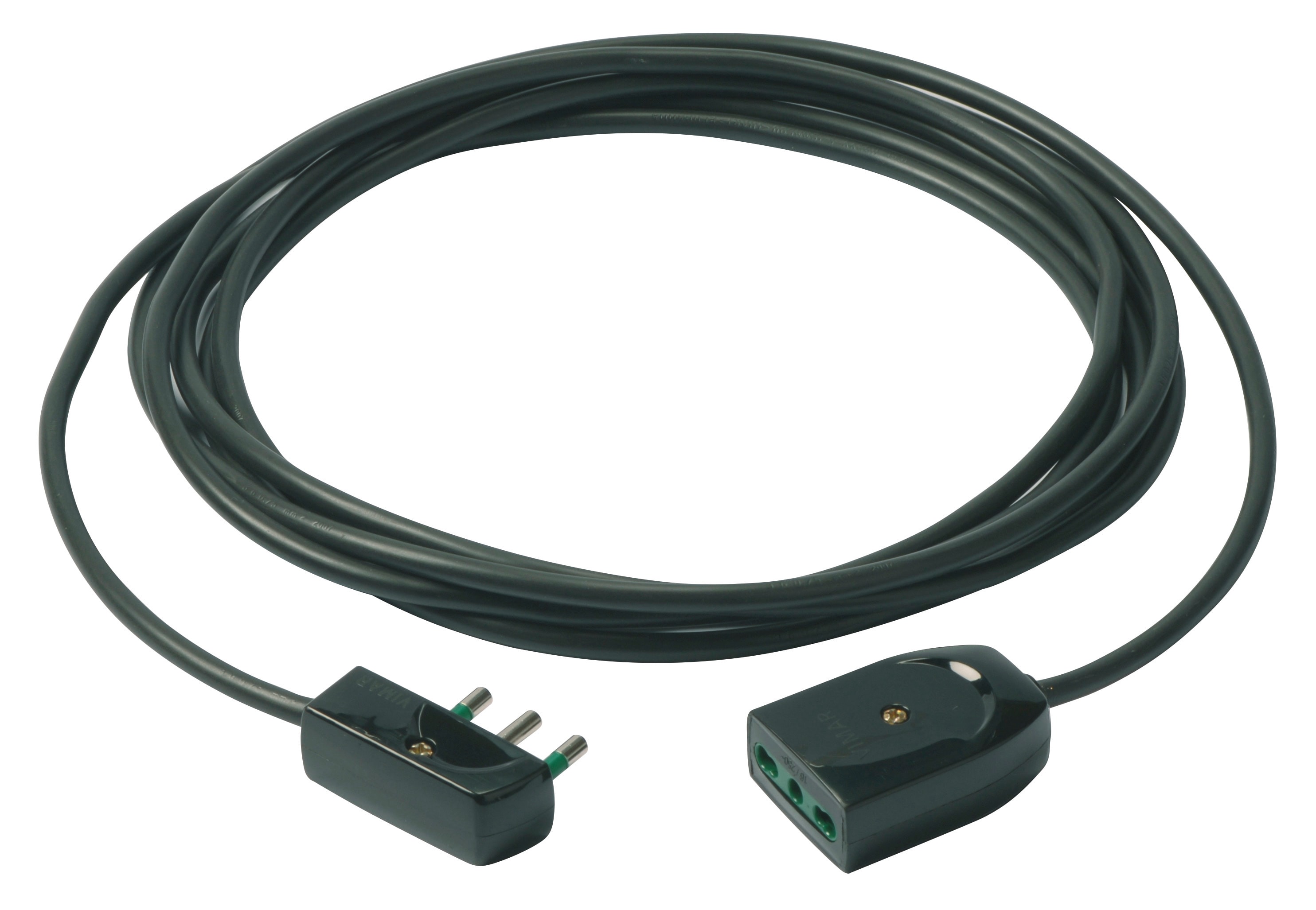 VIMAR SPA - VIW0P32386 Cavo prolunga 3G1+spina piatta 3m nero
