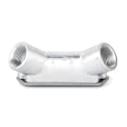 COSMEC - CSM603V-34 Scatola di infilaggio in alluminio, 2 vie curve a 90°, filettatura GAS 3/4", IP65