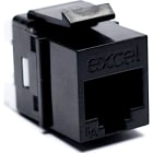 EXCEL - EXL100-156-BK Excel Cat6A UTP Unscreened K/S Jack IDC