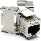 EXCEL - EXL100-180-24 Excel Cat6A FTP Screen K/S Jack T/Less S