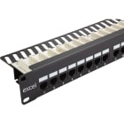 EXCEL - EXL100-460 Excel Cat5e 1U 24P UTP R/Angle Patch Pan