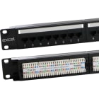 EXCEL - EXL100-470 Excel Plus Cat5e 24 Port 1U Patch Panel