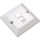 EXCEL - EXL100-434 Excel Cat6 UTP 1 Mod White w/1 Gang Plat