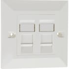 EXCEL - EXL100-704 Excel Cat5e UTP Unscr 2 Mod White w/Beve