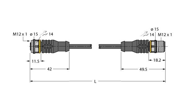 TURCK BANNER SRL - TUK6626420 RKC4.5T-15/TEL