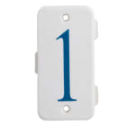 LE PROLUNGHE SAS - PRG10001 PIASTRINA CON NUMERO -1- IN PORCELLANA