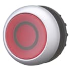 EATON - EAO216936 M22-DL-R-X0 PULS. LUM. PIATTO, IMP., ROS