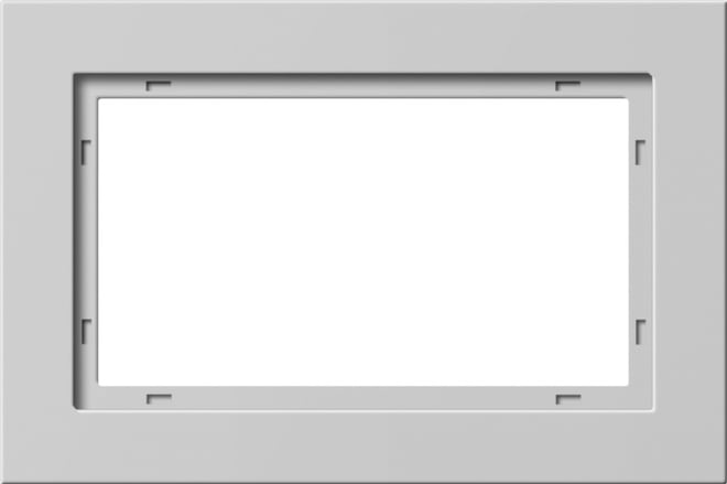 GIRA - GGI100137 Abdeckrahmen 1,5f Gira E2 Grau m