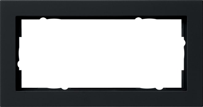 GIRA - GIR100209 Abdeckrahmen 2f o.M. Gira E2 Schwarz m