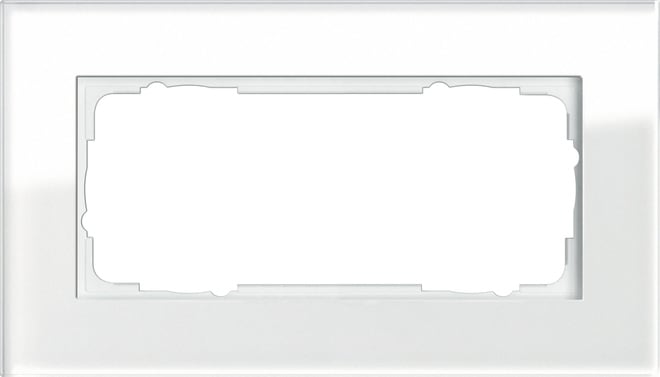 GIRA - GIR100212 MC 2X SENZA COC GIRA ESPRIT VETRO BIANCO